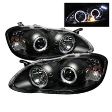 Carregar imagem no visualizador da galeria, Spyder Toyota Corolla 03-08 Projector Headlights LED Halo- LED Blk - Low H1 PRO-YD-TC03-HL-BK