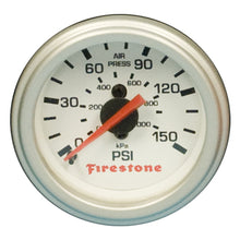 Carregar imagem no visualizador da galeria, Firestone Replacement Single Pressure Gauge - White Face (For PN 2225 / 2229 / 2196) (WR17609181)
