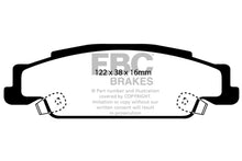 Carregar imagem no visualizador da galeria, EBC 02-05 Cadillac CTS 2.6 Yellowstuff Rear Brake Pads