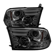 Carregar imagem no visualizador da galeria, Spyder Dodge Ram 09-12 Projector Headlights Light Bar DRL Smoke PRO-YD-DR09-LBDRL-SM