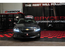 Carregar imagem no visualizador da galeria, Spyder Chevy Cruze 11-14 Projector Headlights LED Halo -DRL Blk High H1 Low H7 PRO-YD-CCRZ11-DRL-BK