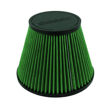Load image into Gallery viewer, Green Filter Cone Filter - ID 4.5in. / Base 7.8in. / Top 4.75in. / H 6in.