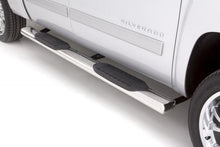 Carregar imagem no visualizador da galeria, Lund 2019 Chevy Silverado 1500 Crew Cab (Rocker Panel) 6in. Oval Straight SS Nerf Bars - Polished