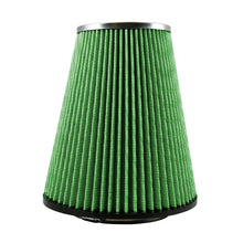Load image into Gallery viewer, Green Filter Cone Filter - ID 4.5in. / Base 7.8in. / Top 4.75in. / H 9in.