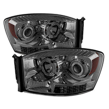 Carregar imagem no visualizador da galeria, Xtune Dodge Ram 1500 06-08 / Ram 2500/3500 06-09 Halo Projector Headlights Smoked PRO-JH-DR06-LED-SM