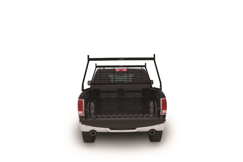 Lund Universal (Louvered Front) Commercial Steel Headache Rack - Black