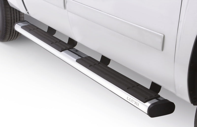 Lund 11-14 Chevy Silverado 2500 Crew Cab (Diesel) 6in. Oval Straight Chrome Nerf Bars - Chrome