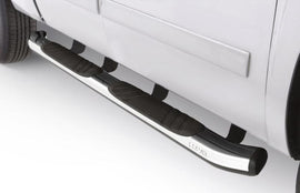 Lund 07-17 Chevy Silverado 1500 Crew Cab (Excl. 11-17 Diesel) 5in. Oval Bent Nerf Bars - Chrome