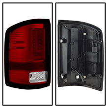 Carregar imagem no visualizador da galeria, Spyder GMC Sierra 2016-2017 Light Bar LED Tail Lights - Red Clear ALT-YD-GS16-LED-RC