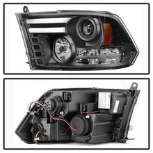 Carregar imagem no visualizador da galeria, Spyder Dodge Ram 09-12 Projector Headlights Light Bar DRL Black PRO-YD-DR09-LBDRL-BK
