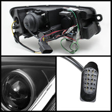 Carregar imagem no visualizador da galeria, Spyder Audi A6 05-07 Projector Headlights Halogen Light Tube DRL Blk PRO-YD-ADA605-LTDRL-BK