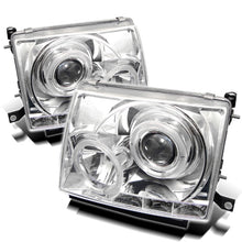 Carregar imagem no visualizador da galeria, Spyder Toyota Tacoma 97-00 Projector Headlights LED Halo LED Chrome High H1 Low H1 PRO-YD-TT97-HL-C