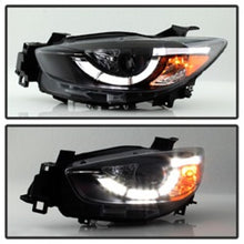 Carregar imagem no visualizador da galeria, Spyder Mazda CX-5 13-15 Projector Headlights - DRL LED - Black PRO-YD-MCX513-DRL-BK