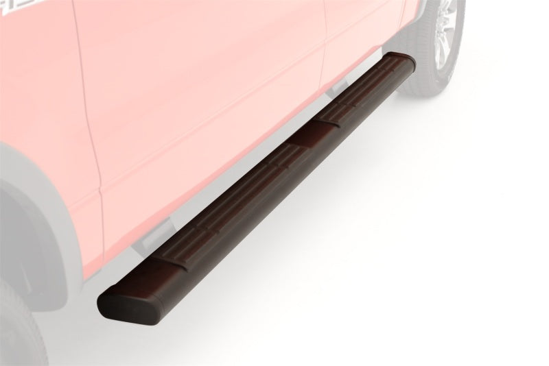 Lund Universal (80in) 6in. Oval Black Nerf Bars - Black