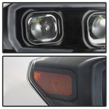 Carregar imagem no visualizador da galeria, xTune Toyota Tacoma 16-18 DRL Light Bar Projector Headlights - Black PRO-JH-TTA16-LBDRL-BK