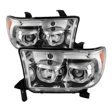 Carregar imagem no visualizador da galeria, Xtune Toyota Tundra 07-13 Projector Headlights Eliminates AFS LED Halo Chrome PRO-JH-TTUN07-CFB-C