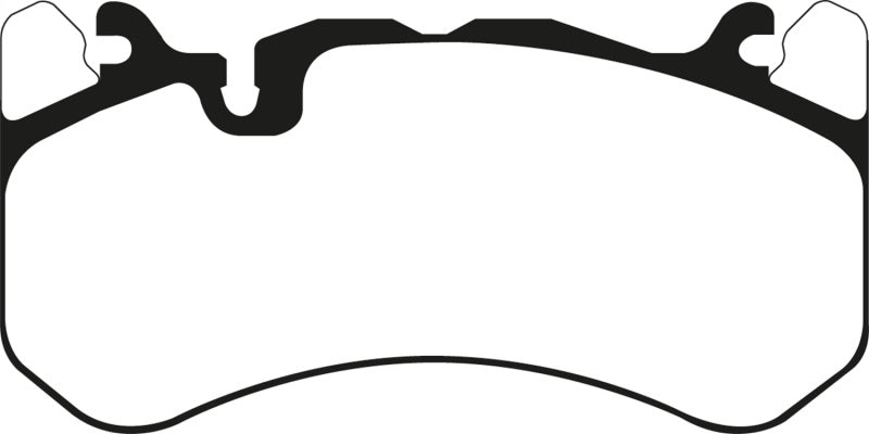 EBC 13-14 Audi RS7 4.0TT (w/Cast Iron Rotors & Trapezoid Weights) Orangestuff Front Brake Pads