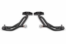 Carregar imagem no visualizador da galeria, BMR 10-14 Ford Mustang Adj. Lower A-Arms w/ Delrin/Rod End / 19mm Tall Ball Joint - Black Hammertone