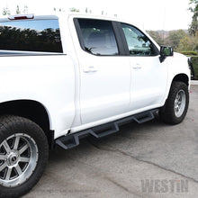 Carregar imagem no visualizador da galeria, Westin 2019 Chevrolet Silverado/Sierra 1500 (5.5ft) Drop Wheel to Wheel Nerf Step Bars - Txt Black