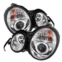 Carregar imagem no visualizador da galeria, Spyder Mercedes Benz E-Class 95-99 Projector Headlights LED Halo Chrm PRO-YD-MBW21095-HL-C