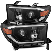 Carregar imagem no visualizador da galeria, AlphaRex 07-13 Toyota Tundra PRO-Series Projector Headlights Plank Style Alpha Black w/Activ Light