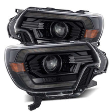 Carregar imagem no visualizador da galeria, AlphaRex 12-15 Toyota Tacoma PRO-Series Projector Headlights Plank Style Alpha Black w/DRL