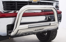 Carregar imagem no visualizador da galeria, Lund 16-17 Nissan Titan XD Bull Bar w/Led Light Bar - Polished