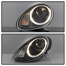 Carregar imagem no visualizador da galeria, Spyder Porsche Cayman 05-08 Headlights - Halogen Model Only - DRL LED - Black PRO-YD-P98705-DRL-BK