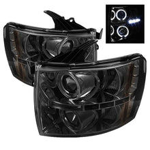 Carregar imagem no visualizador da galeria, Spyder Chevy Silverado 1500 07-13 Projector Headlights LED Halo LED Smke PRO-YD-CS07-HL-SM