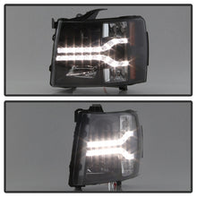 Carregar imagem no visualizador da galeria, Spyder Chevy Silverado 1500 07-13 V2 Projector Headlights - LED DRL - Black PRO-YD-CS07V2-DRL-BK