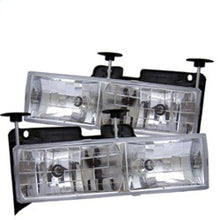 Carregar imagem no visualizador da galeria, Spyder Chevy C/K Series 1500/2500 88-99/Chevy Tahoe 95-99Crystal Glass Headlights Chrm HD-YD-CCK88-C