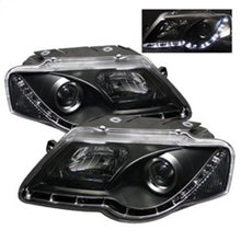 Carregar imagem no visualizador da galeria, Spyder Volkswagen Passat 06-08 Projector Headlights DRL Black High H1 Low H1 PRO-YD-VP06-DRL-BK