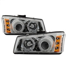 Carregar imagem no visualizador da galeria, Spyder Chevy Silverado 1500 03-06 Projector Headlights LED Halo LED Ambr Reflctr Ch PRO-YD-CS03-AM-C