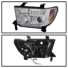 Carregar imagem no visualizador da galeria, Spyder Toyota Tundra 07-13 Projector Headlights LED Halo LED Chrm PRO-YD-TTU07-HL-C