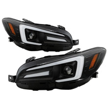 Carregar imagem no visualizador da galeria, Spyder Subaru Impreza WRX 15-20 Halogen Model Projector Headlights - Black PRO-YD-SWRX15SI-SBSEQ-BK