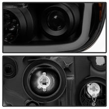 Carregar imagem no visualizador da galeria, Xtune Toyota Tundra 07-13 LED Light Bar Projector Headlights Black Smoked PRO-JH-TTU07-LED-BSM