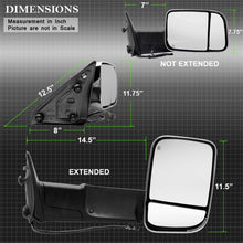 Carregar imagem no visualizador da galeria, Xtune Dodge Ram 1500 09-12 Extendable Heated Adjust Mirror Chrome HoUSing Right MIR-DRAM10-PW-R