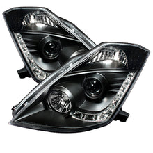 Carregar imagem no visualizador da galeria, Spyder Nissan 350Z 03-05 Projector Headlights Xenon DRL Blk High H1 Lw D2R PRO-YD-N350Z02-HID-DRL-BK