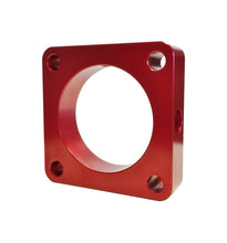 Load image into Gallery viewer, Torque Solution Throttle Body Spacer (Red) Mitsubishi Lancer Evolution X GSR / MR 2008-2015