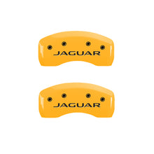 Load image into Gallery viewer, MGP 4 Caliper Covers Engraved Front &amp; Rear Leaper Black finish silver ch