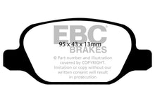 Carregar imagem no visualizador da galeria, EBC 10-11 Fiat 500 1.4 (Bosch Calipers) Ultimax2 Rear Brake Pads