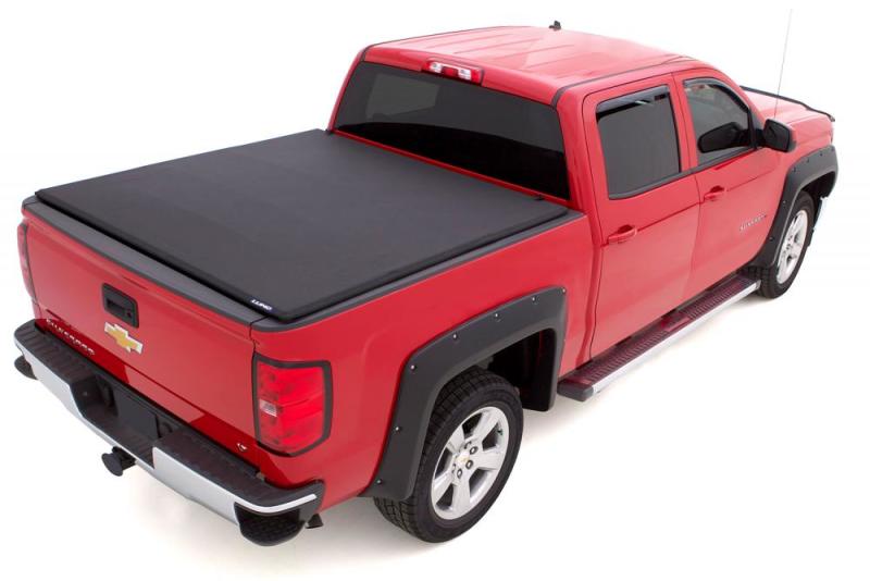 Lund 16-17 Toyota Tacoma (6ft. Bed) Genesis Elite Tri-Fold Tonneau Cover - Black