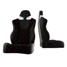 Carregar imagem no visualizador da galeria, Xtune Cg Style Racing Seat Pu (Double Slider) Black/Black Passenger Side RST-CG-03-BKRX-PA