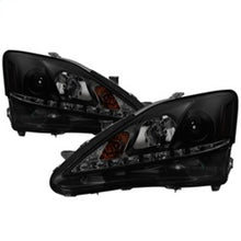 Carregar imagem no visualizador da galeria, Spyder Lexus IS 250/350 2006-2010 Projector Headlights DRL Black Smoke PRO-YD-LIS06-DRL-BSM