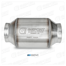 Load image into Gallery viewer, GESI G-Sport OBD2 300 CPSI 2.5in Inlet/Outlet x 4in Diameter Body x 7in OAL Catalytic Converter