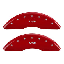 Carregar imagem no visualizador da galeria, MGP 17-18 Jaguar F-Pace 4 Caliper Covers Engraved Front &amp; Rear MGP Red Finish/Silver Characters