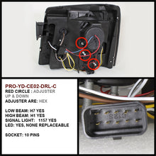 Load image into Gallery viewer, Spyder Cadillac Escalade 02-06 Projector Halogen Model- LED Halo DRL Blk PRO-YD-CE02-DRL-BK