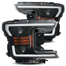 Carregar imagem no visualizador da galeria, AlphaRex 18-19 Ford F-150 PRO-Series Proj Headlights Plank Style Gloss Blk w/Activ Light/Seq Signal