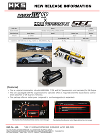 HKS MAX 4 SP DB42/22 FULL KIT w/ ERROR CANCELER