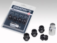 Carregar imagem no visualizador da galeria, Rays 17 Hex Racing Lock Nut Set L25 Short Type 12x1.25 - Black Chromate (4 Pieces)